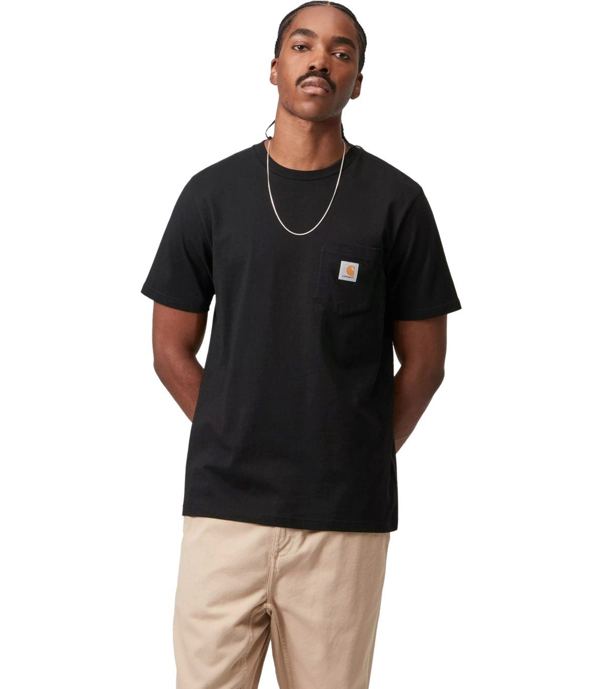 CARHARTT WIP S/S POCKET BLACK T-SHIRT
