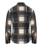 BOB PERCY CHECK GRAU BRAUN HEMDJACKE
