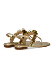 MICHAEL KORS LORETTA GOLDENER ZEHENTRENNER SANDALE