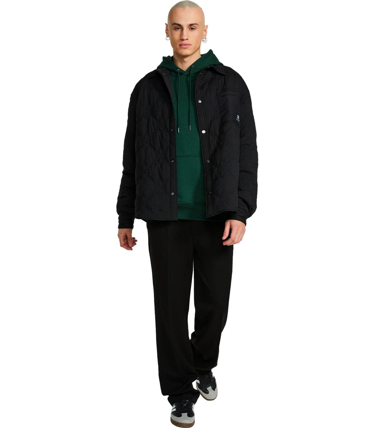 DAILY PAPER RAJUB BLACK OVERSHIRT