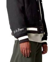 CARHARTT WIP WORLD CLASS BLACK VARSITY JACKET