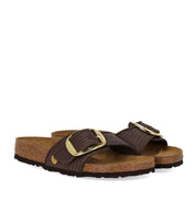 BIRKENSTOCK MADRID RAFFIA BIG BUCKLE CARAFE SANDAL
