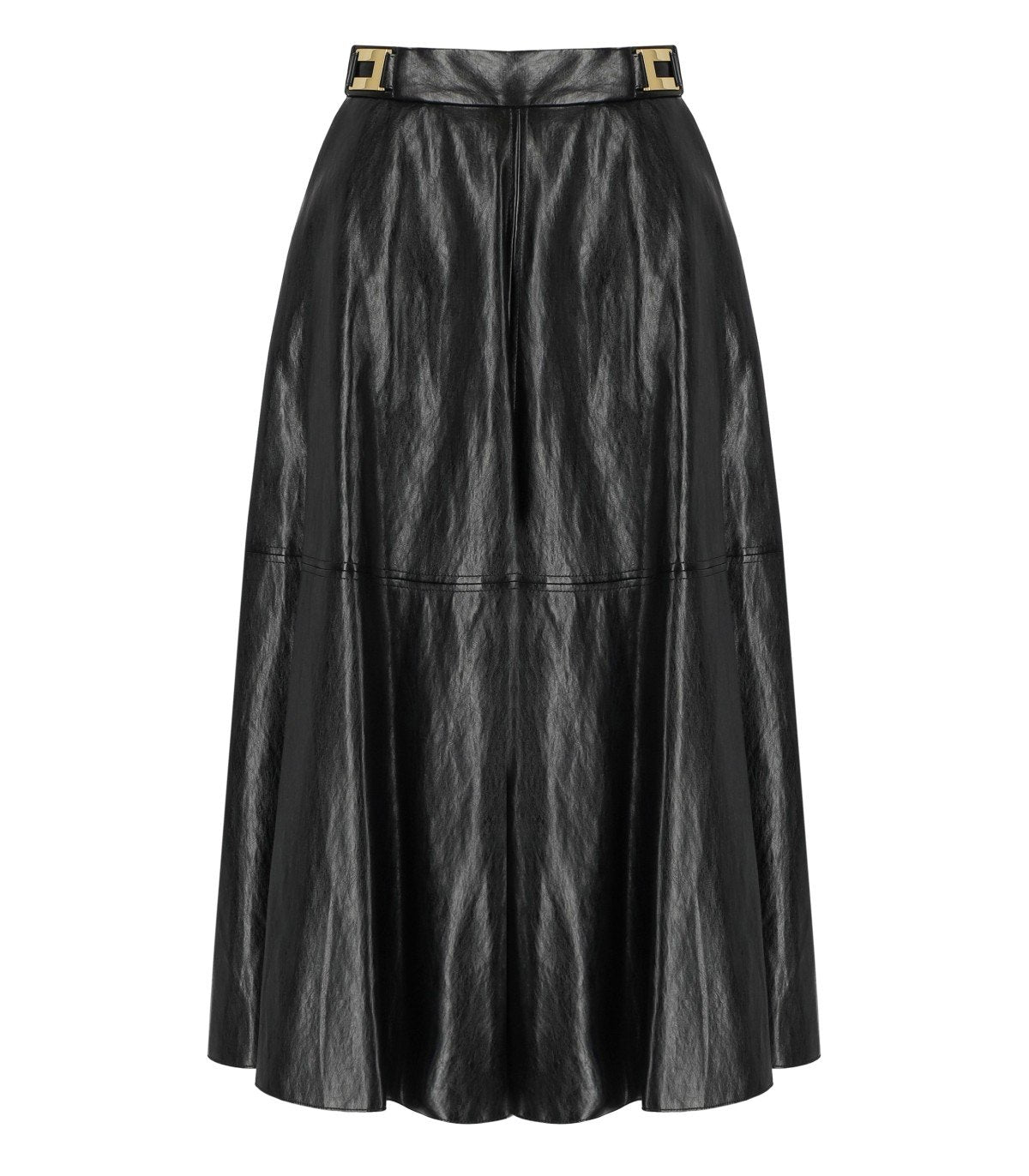 FALDA EFECTO CUERO NEGRA ELISABETTA FRANCHI