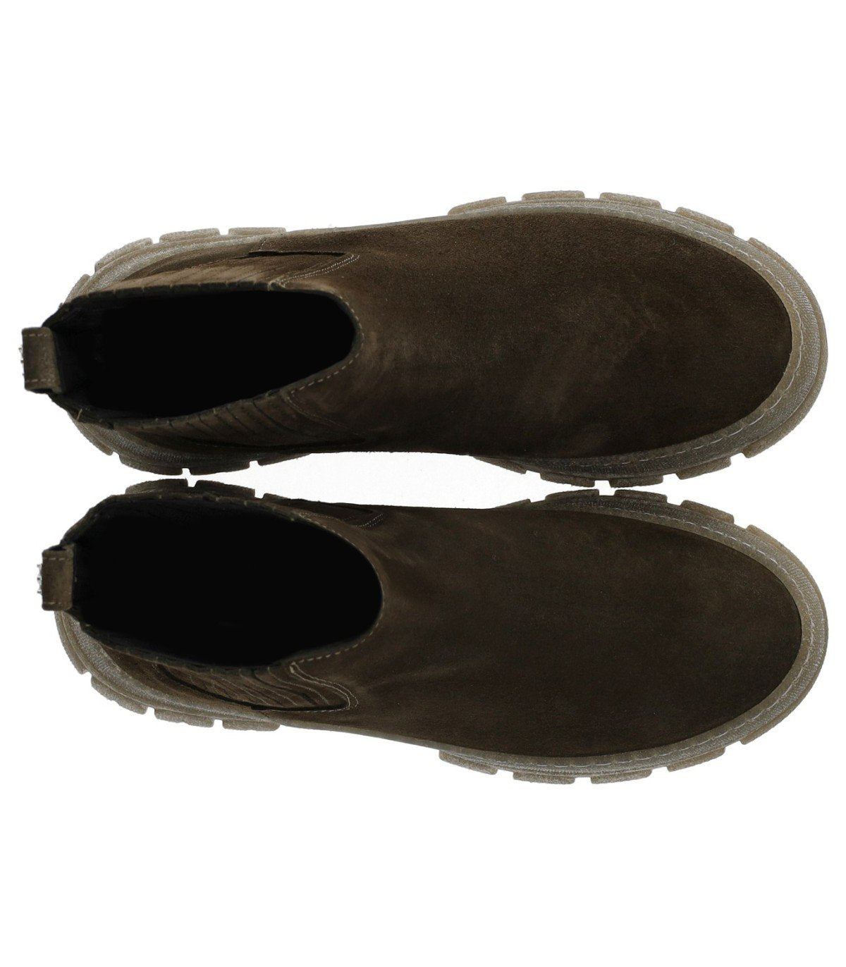 MAX MARA WEEKEND GENEPI MILITÄRGRÜNE CHELSEA STIEFELETTE