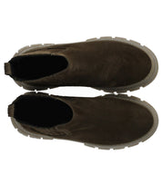 MAX MARA WEEKEND GENEPI MILITÄRGRÜNE CHELSEA STIEFELETTE