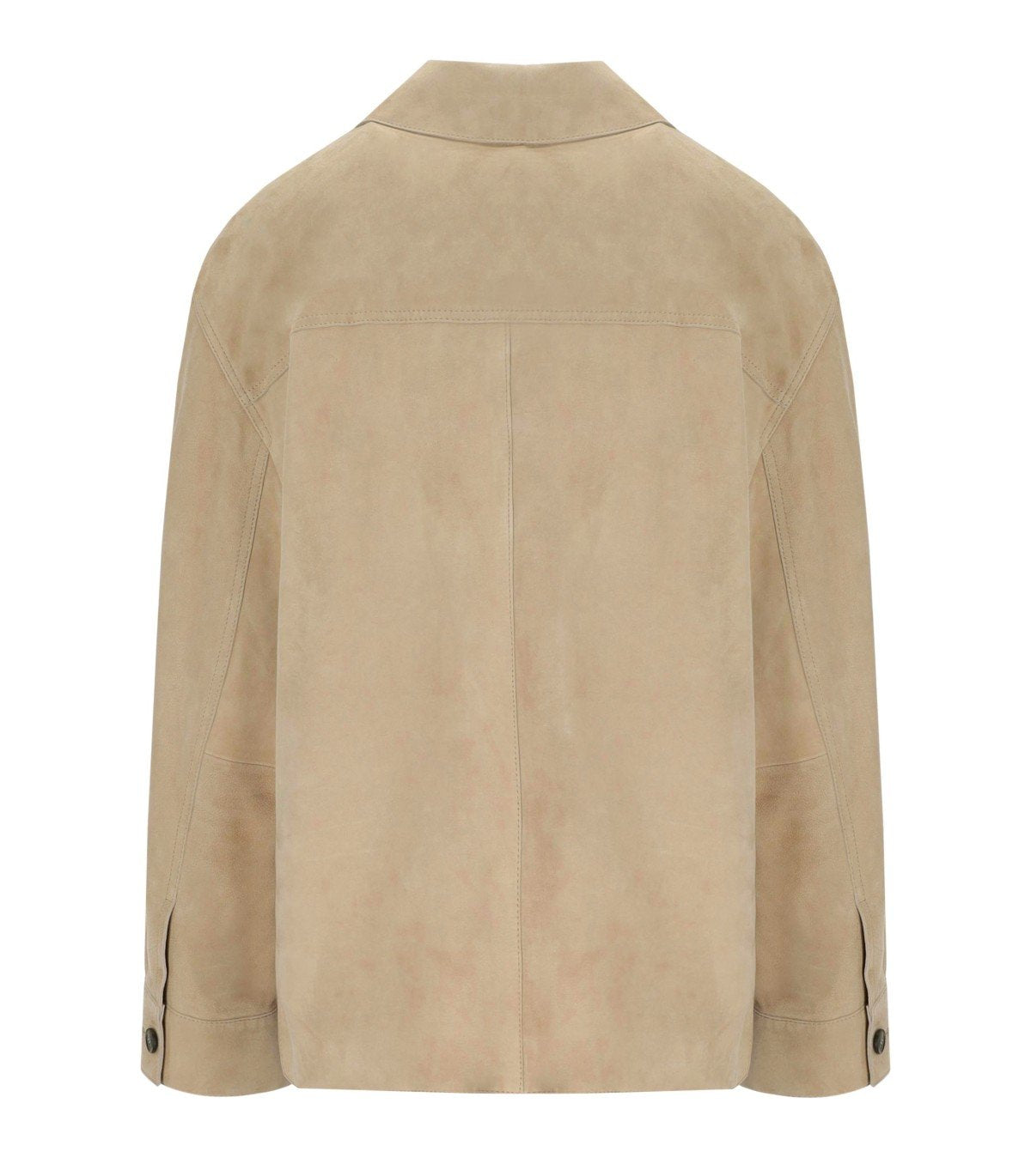 GIACCA PELLE GHIERA BEIGE MAX MARA WEEKEND 