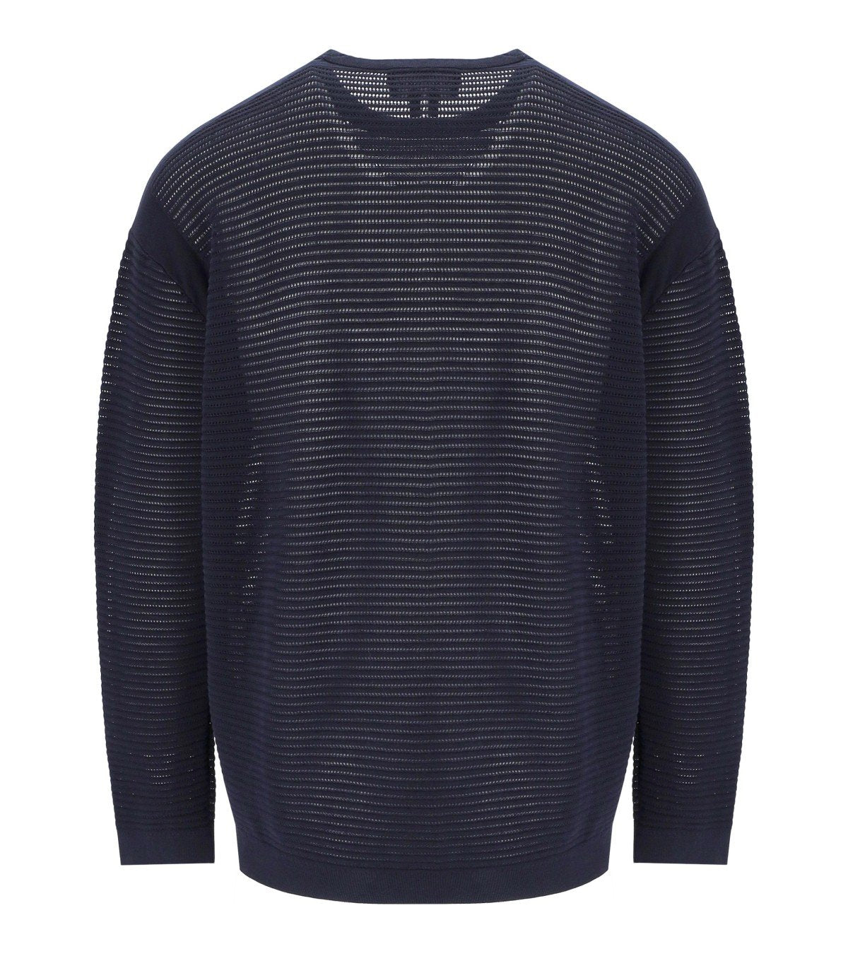 EMPORIO ARMANI MARINEBLAU RUNDHALSPULLOVER