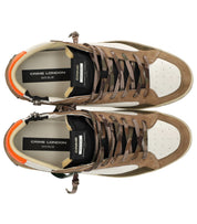 SNEAKER SK8 DELUXE MID BEIGE E BIANCA CRIME LONDON