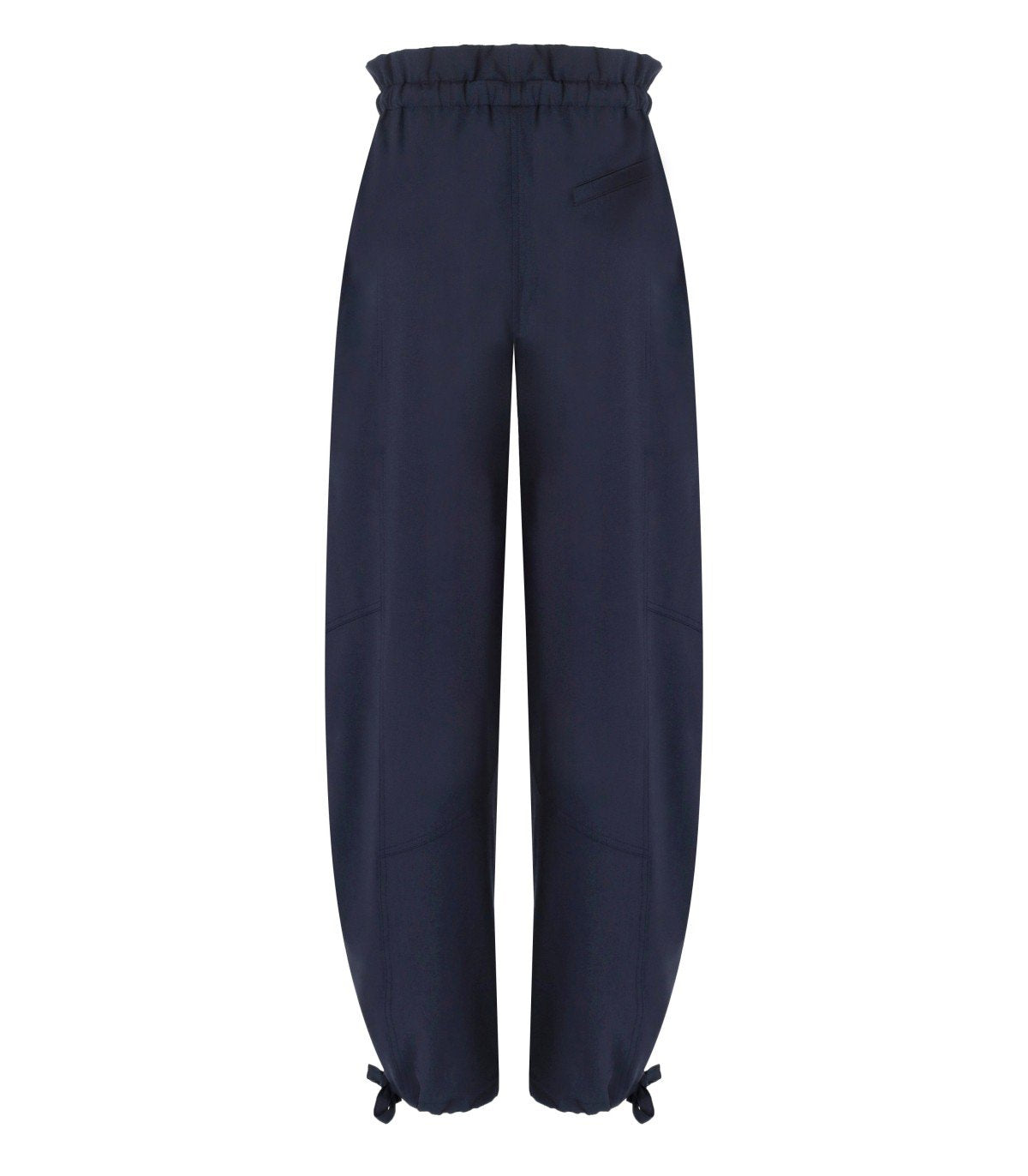 GANNI BLAUE HOSE MIT KORDELZUG