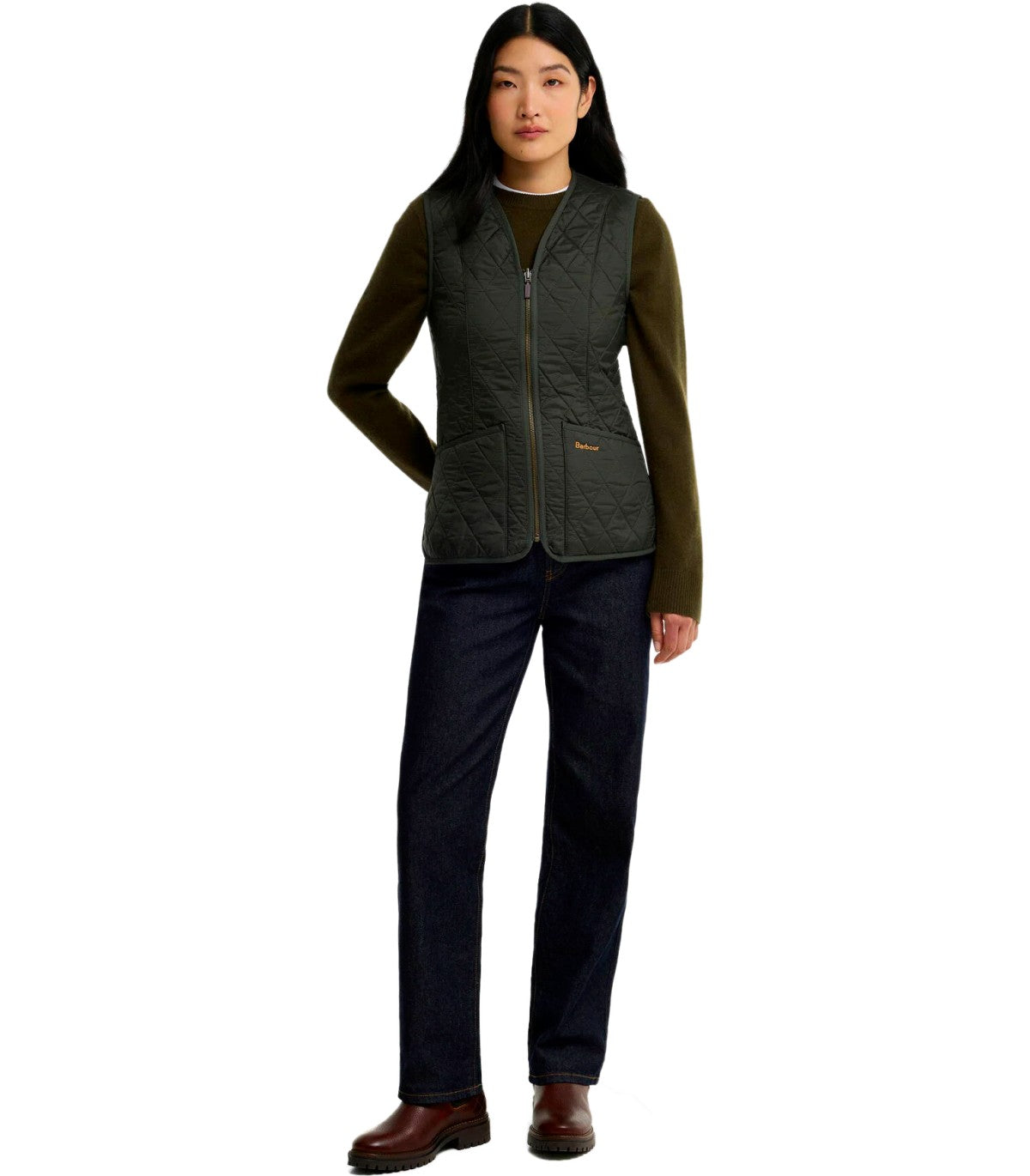 CHALECO BETTY LINER VERDE OLIVA BARBOUR