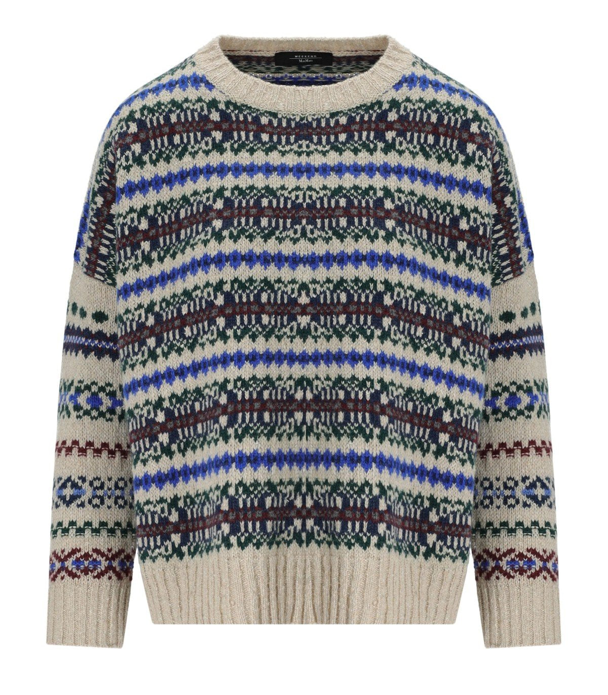 MAGLIONE GIROCOLLO RIVETTO MULTICOLORE MAX MARA WEEKEND