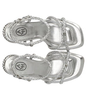 ASH LOLA BIS SILVER HEELED SANDAL