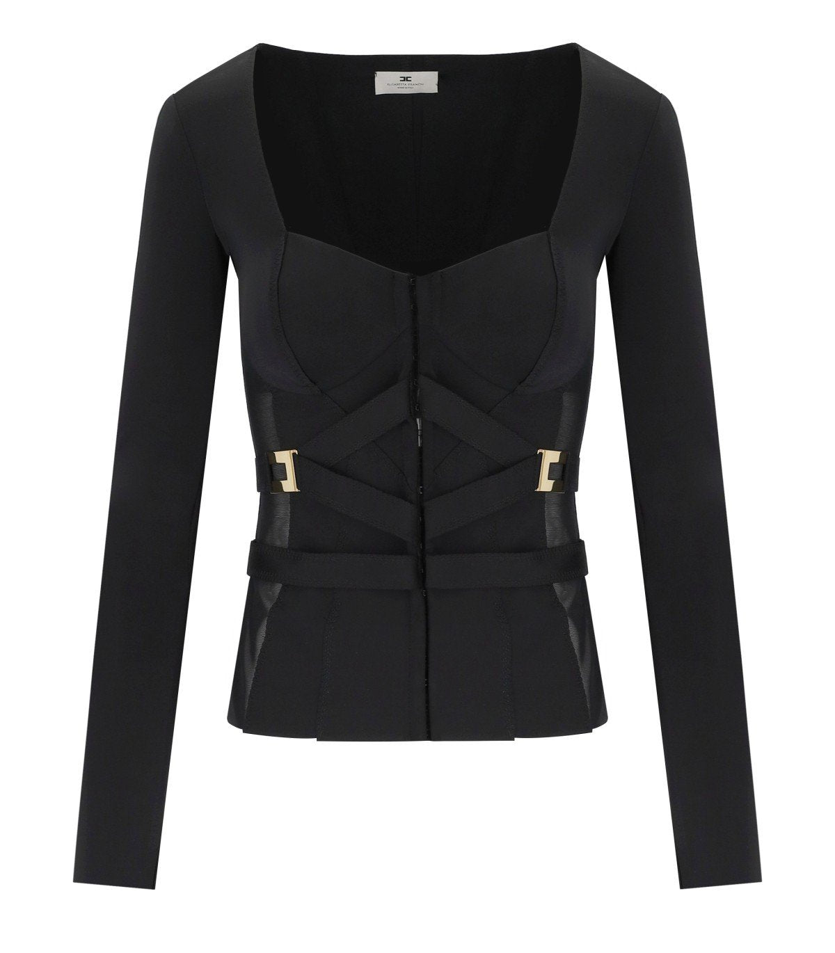 CHAQUETA BUSTIER NEGRA ELISABETTA FRANCHI