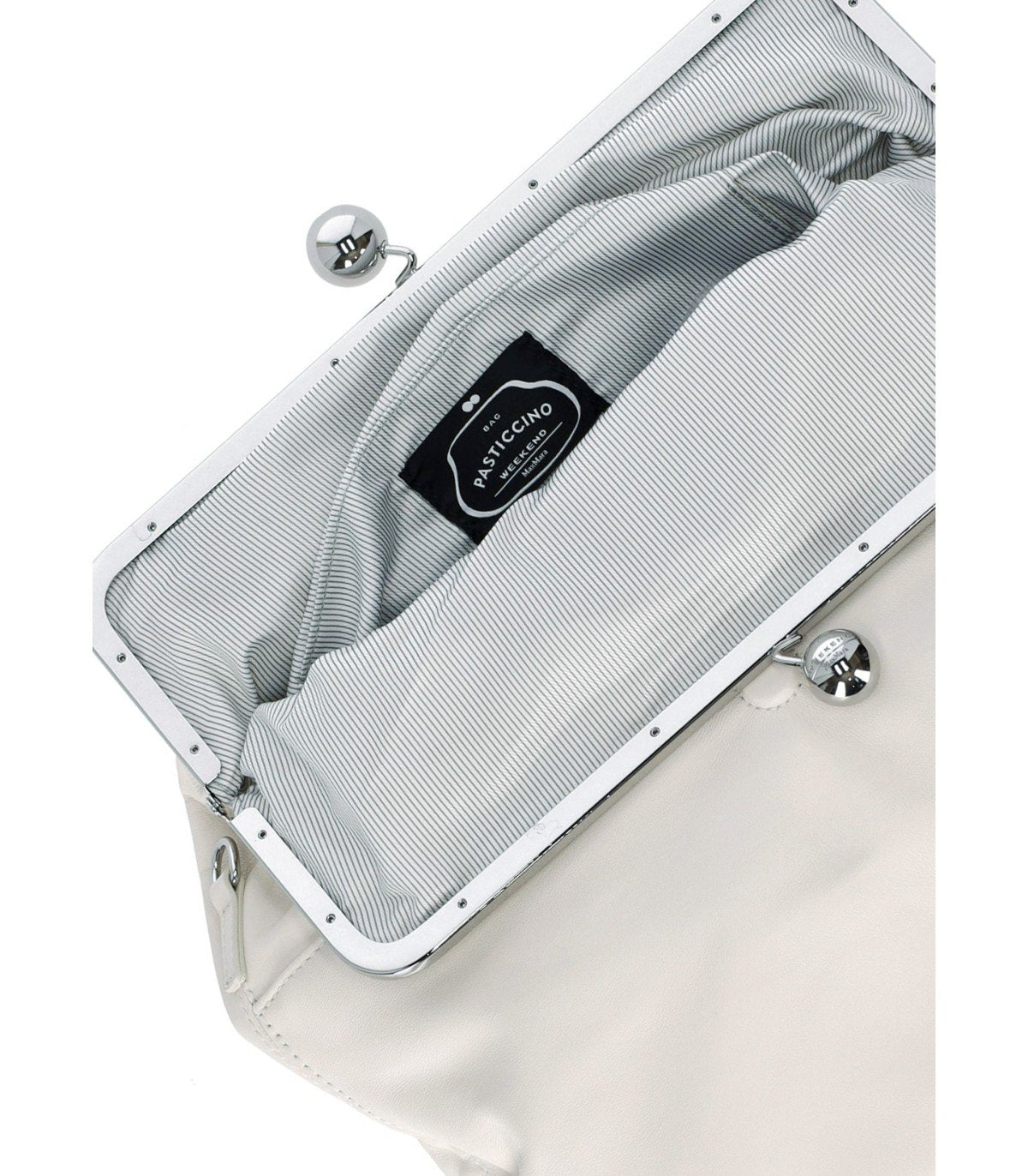 MAX MARA WEEKEND PASTICCINO SLALOM CREAM WHITE BAG