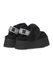 UGG FUNKETTE BLACK SLIPPER