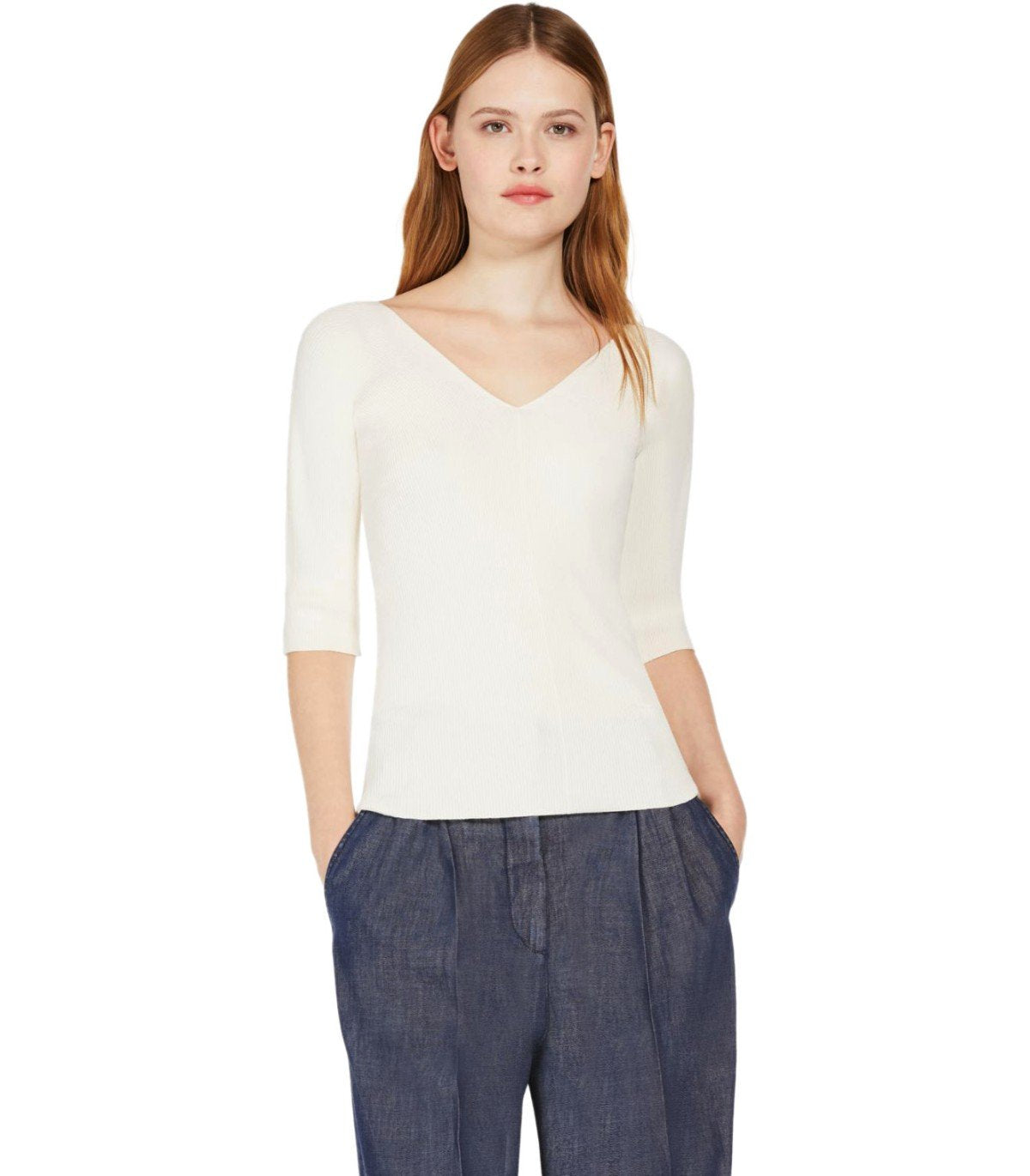 MAX MARA WEEKEND OCEANO ECRU TOP