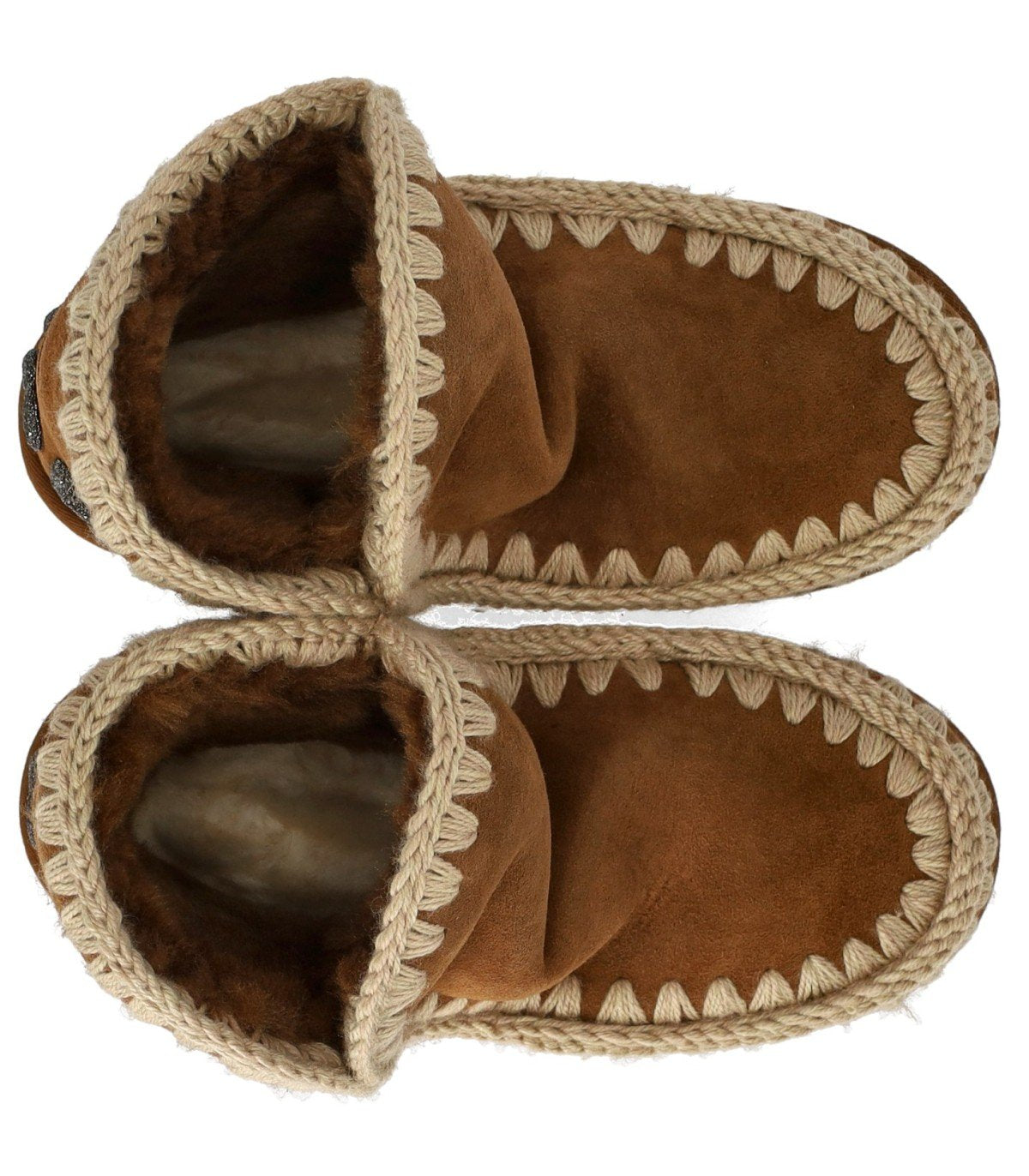 MOU ESKIMO GLITTER LOGO COGNAC BOOT