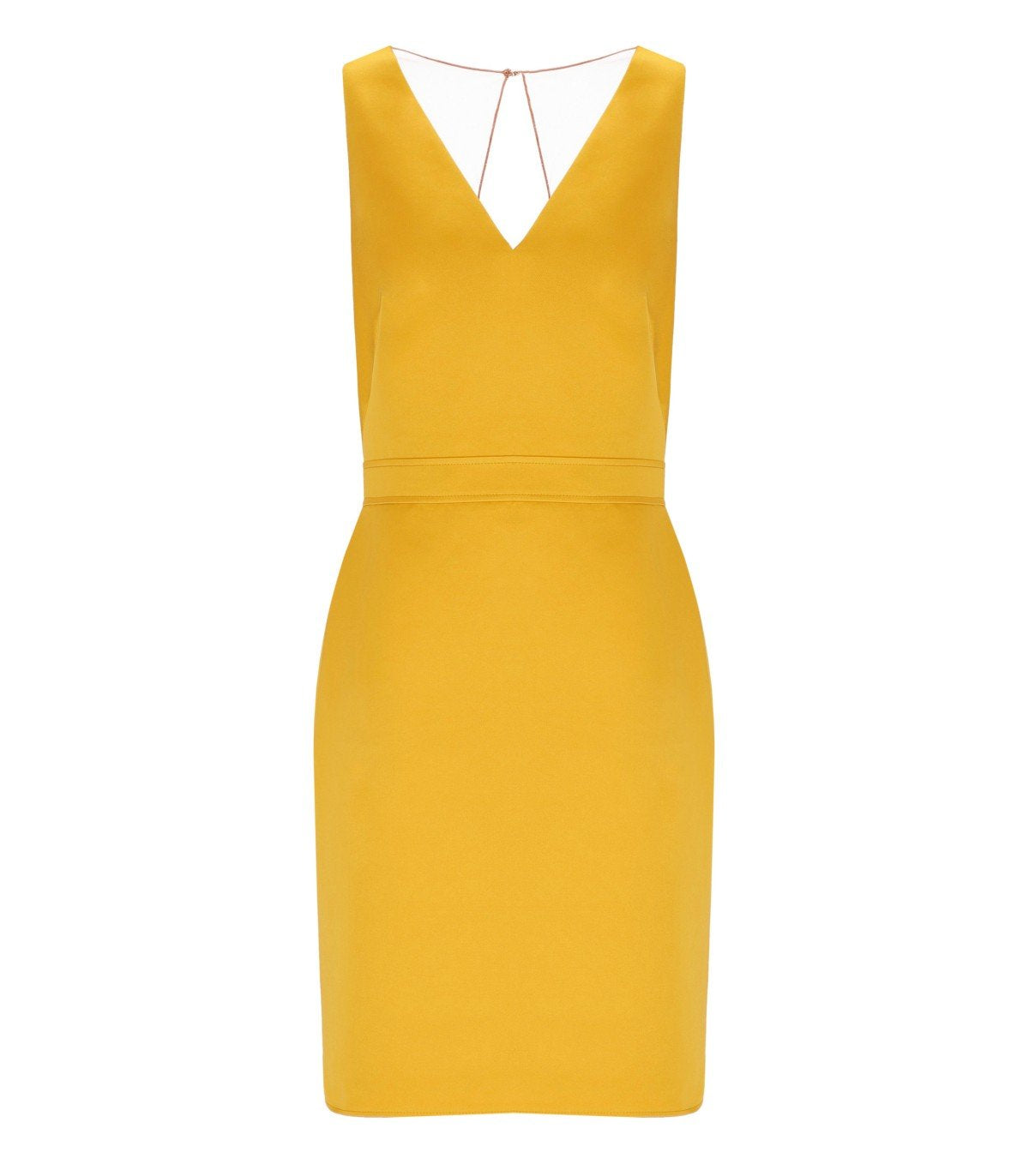 ELISABETTA FRANCHI GEEL JURK MET JAS