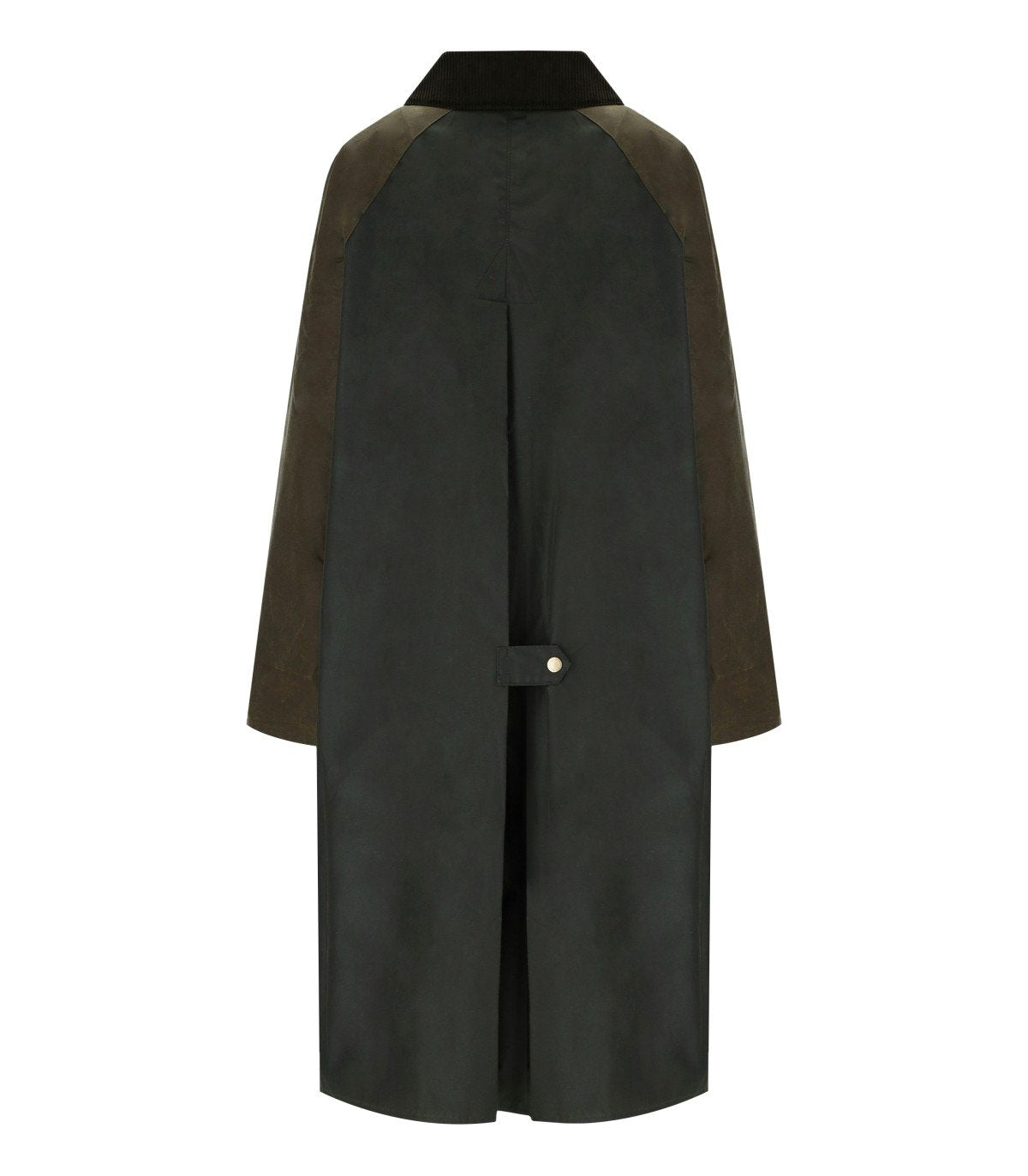 BARBOUR EVETTE WAX GREEN LONG JACKET