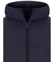 ABRIGO ACOLCHADO CON CAPUCHA AZUL MARINO EMPORIO ARMANI