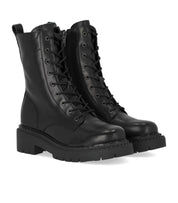 ASH DOVER SCHWARZ LEDER SCHNÜRSTIEFEL
