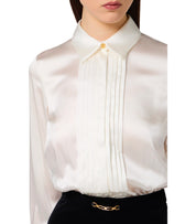 ELISABETTA FRANCHI RED CARPET IVORY AND BLACK DRESS