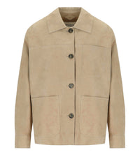 GIACCA PELLE GHIERA BEIGE MAX MARA WEEKEND  - 38