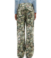 GANNI JADEITE TWILL PANTS