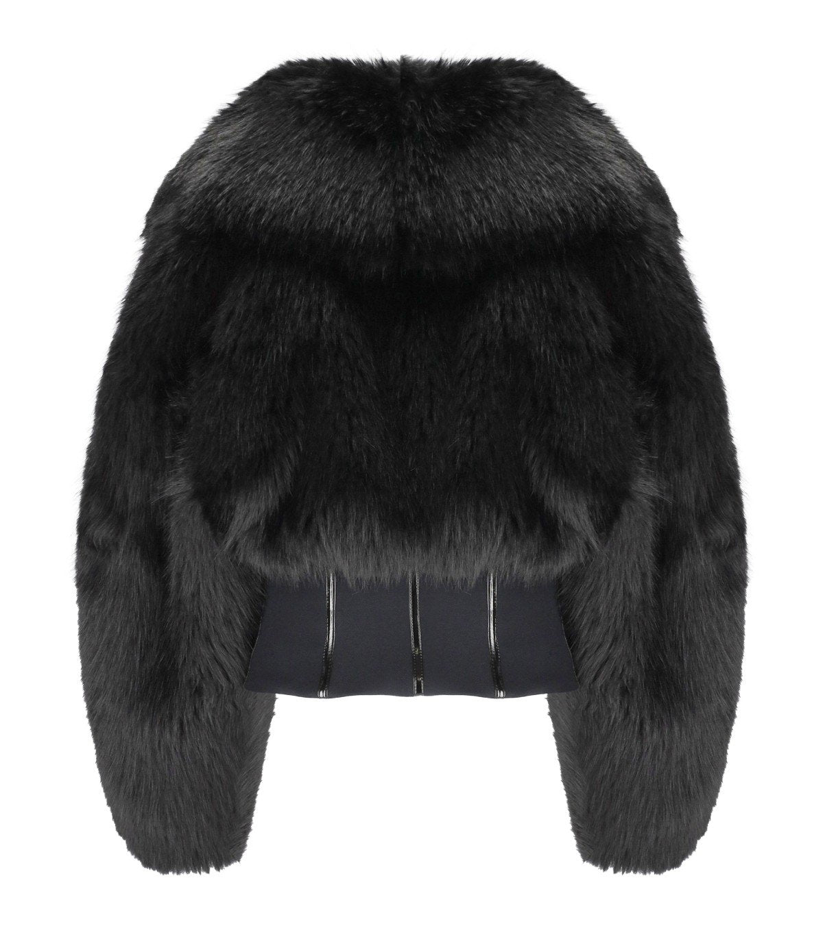 ELISABETTA FRANCHI BLACK BUSTIER JACKET