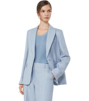 MAX MARA WEEKEND NALUT HELLBLAU EINREIHIGER BLAZER