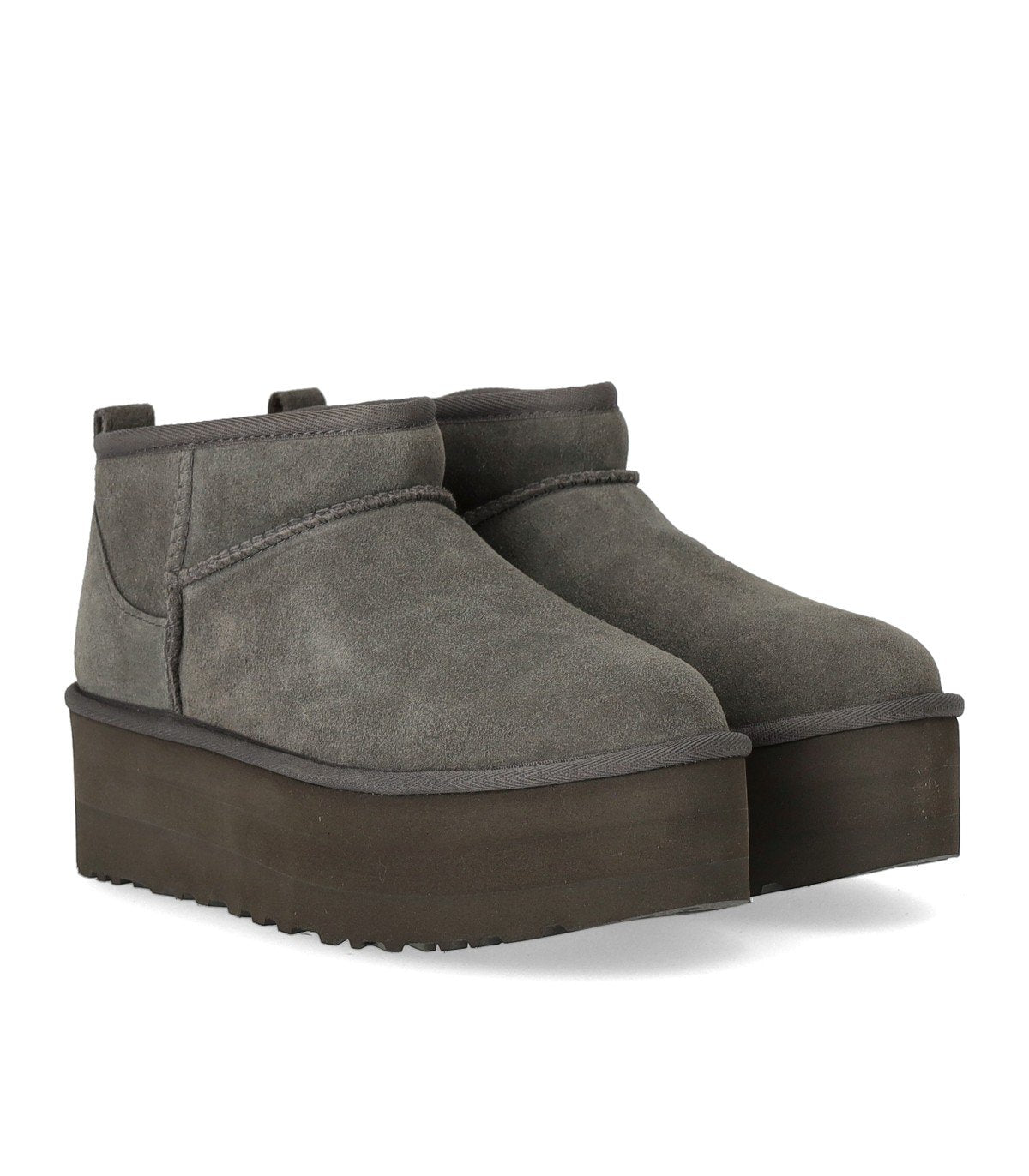 UGG CLASSIC ULTRA MINI PLATFORM GRAUER STIEFEL