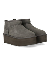 UGG CLASSIC ULTRA MINI PLATFORM GRAUER STIEFEL