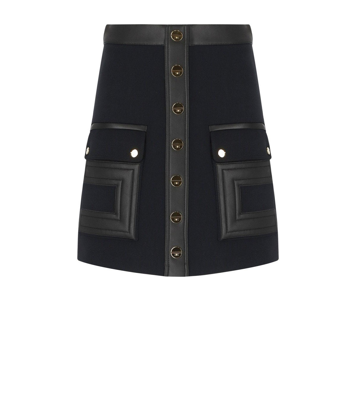 ELISABETTA FRANCHI BLACK MINI SKIRT