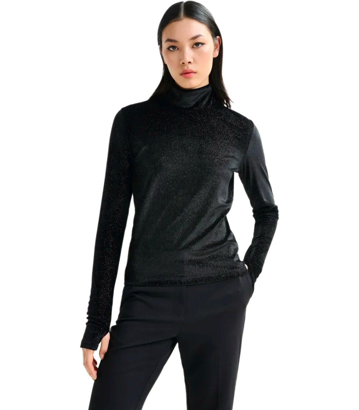 ESSENTIEL ANTWERP INDIENNE BLACK TOP