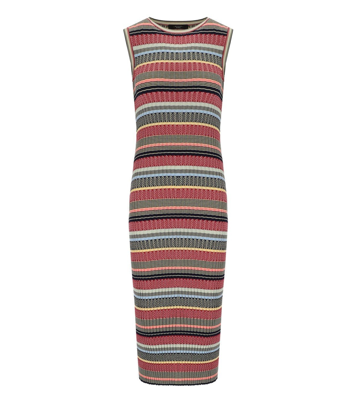 MAX MARA WEEKEND SNOB MEERKLEURIGE MIDI JURK