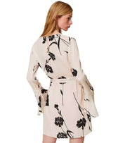 TWINSET CREME JURK MET BLOEMEN