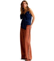 ESSENTIEL ANTWERP JEEPER RUST WIDE LEG JEANS