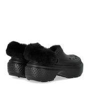 CLOG STOMP LINED NEGRO CROCS