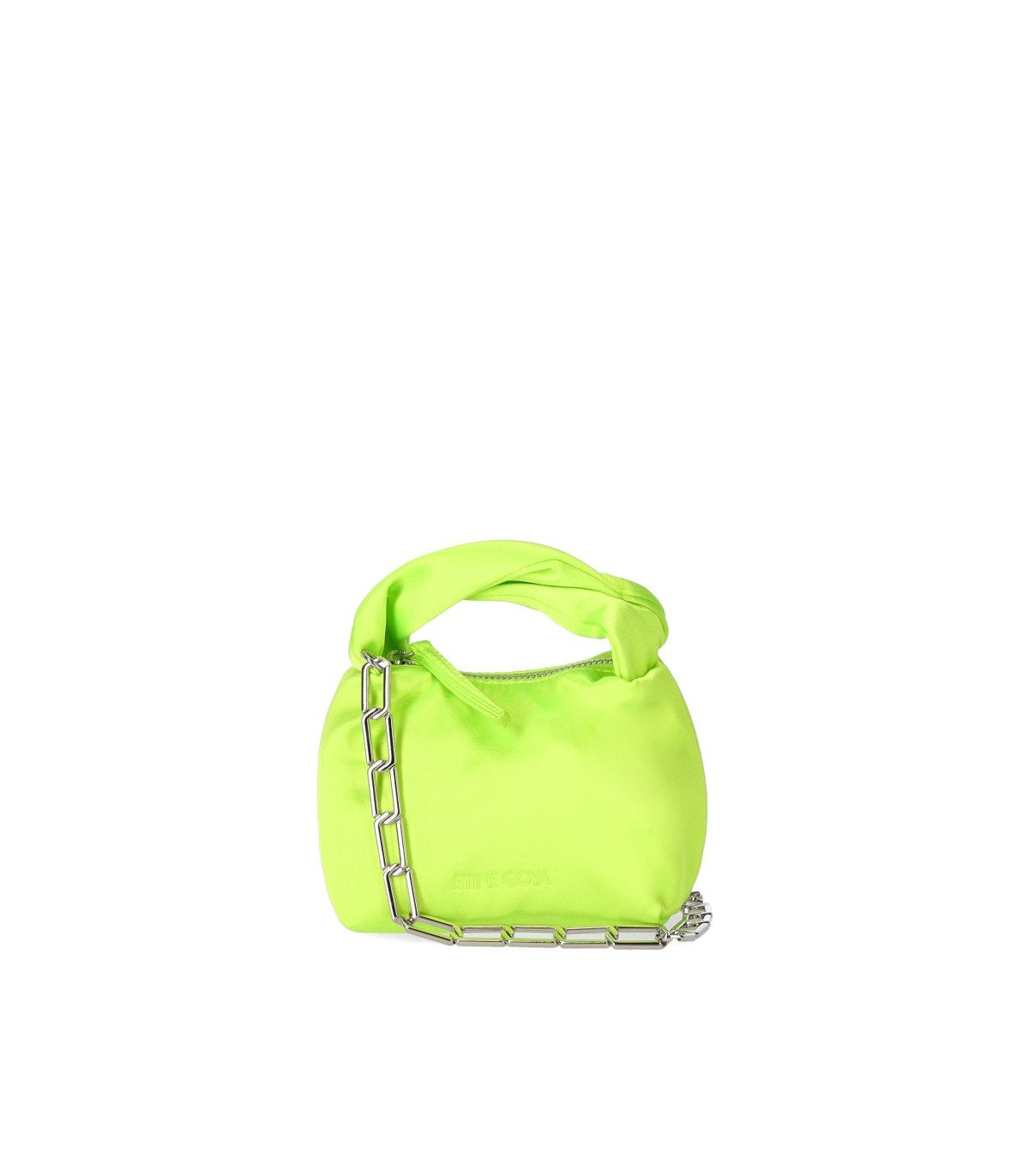 STINE GOYA ZIGGY SATIN LIMONENGRÜNE MICRO TASCHE
