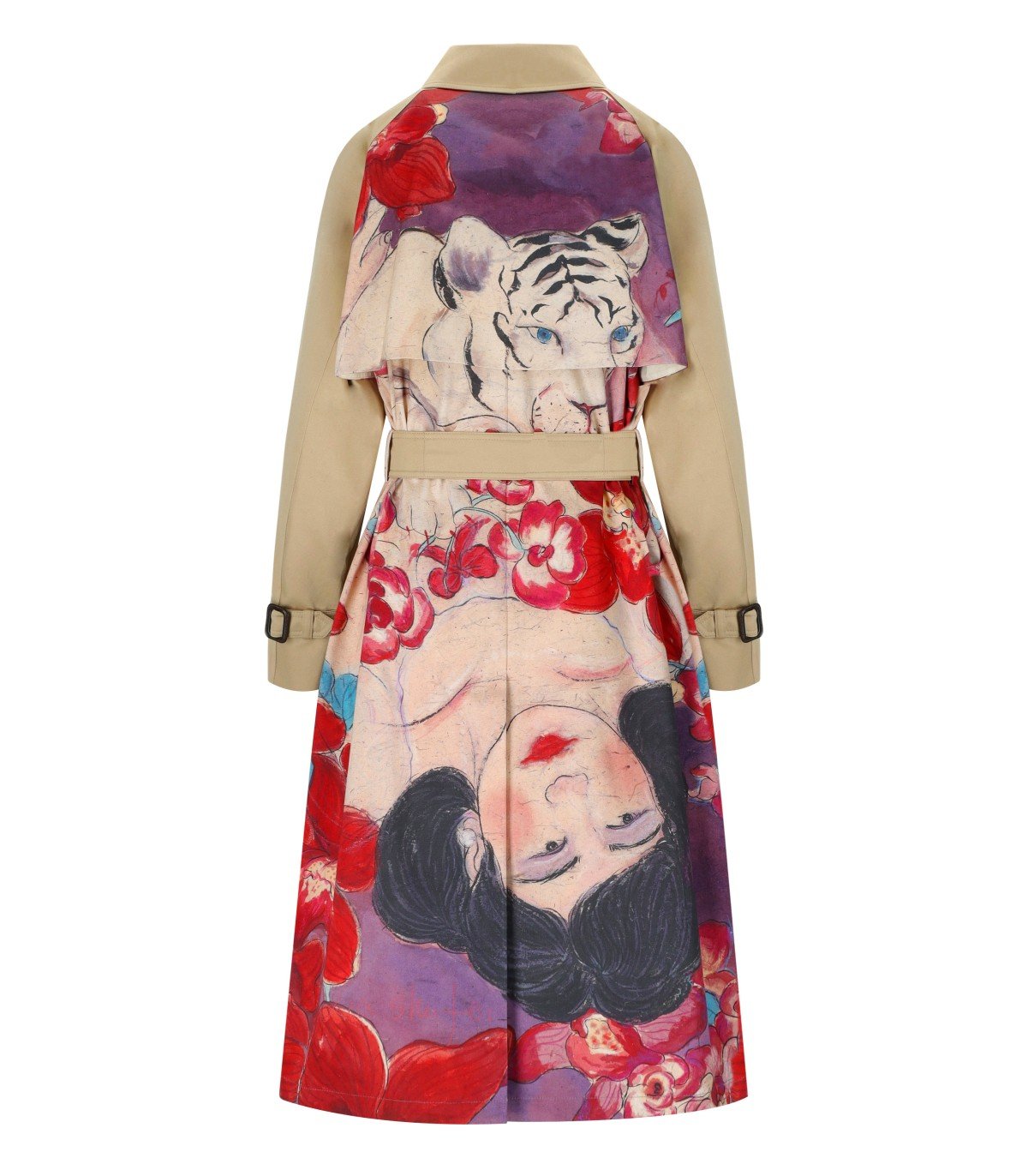 MAX MARA WEEKEND NINFA BEIGE TRENCH COAT