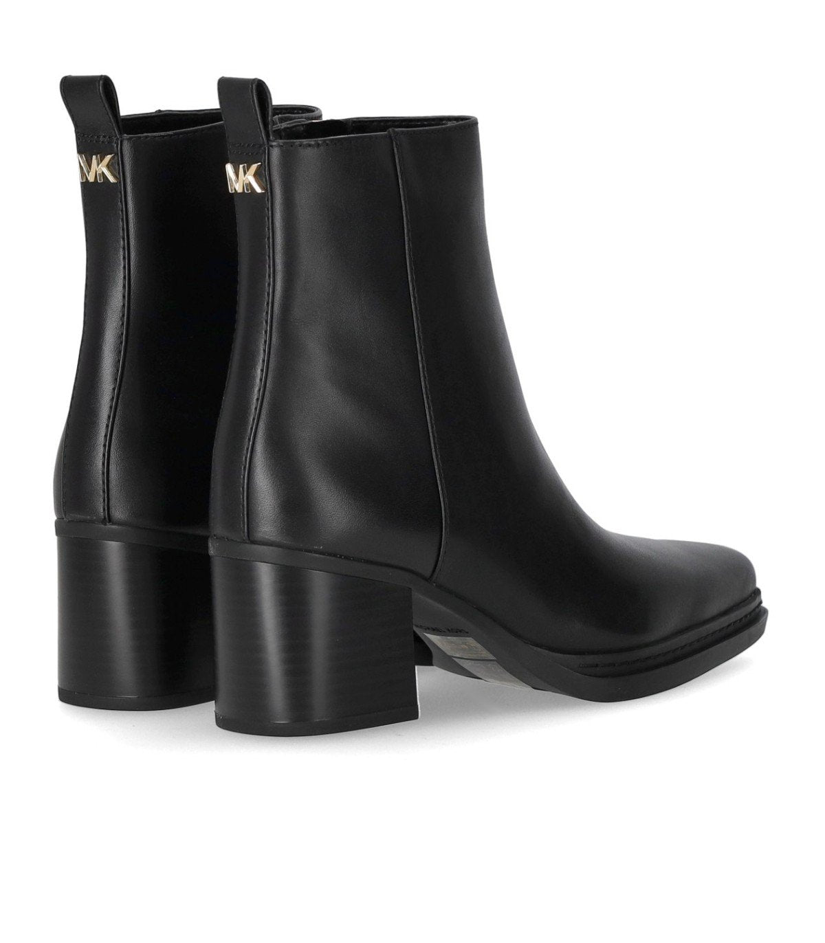 MICHAEL KORS LEX BLACK HEELED ANKLE BOOT