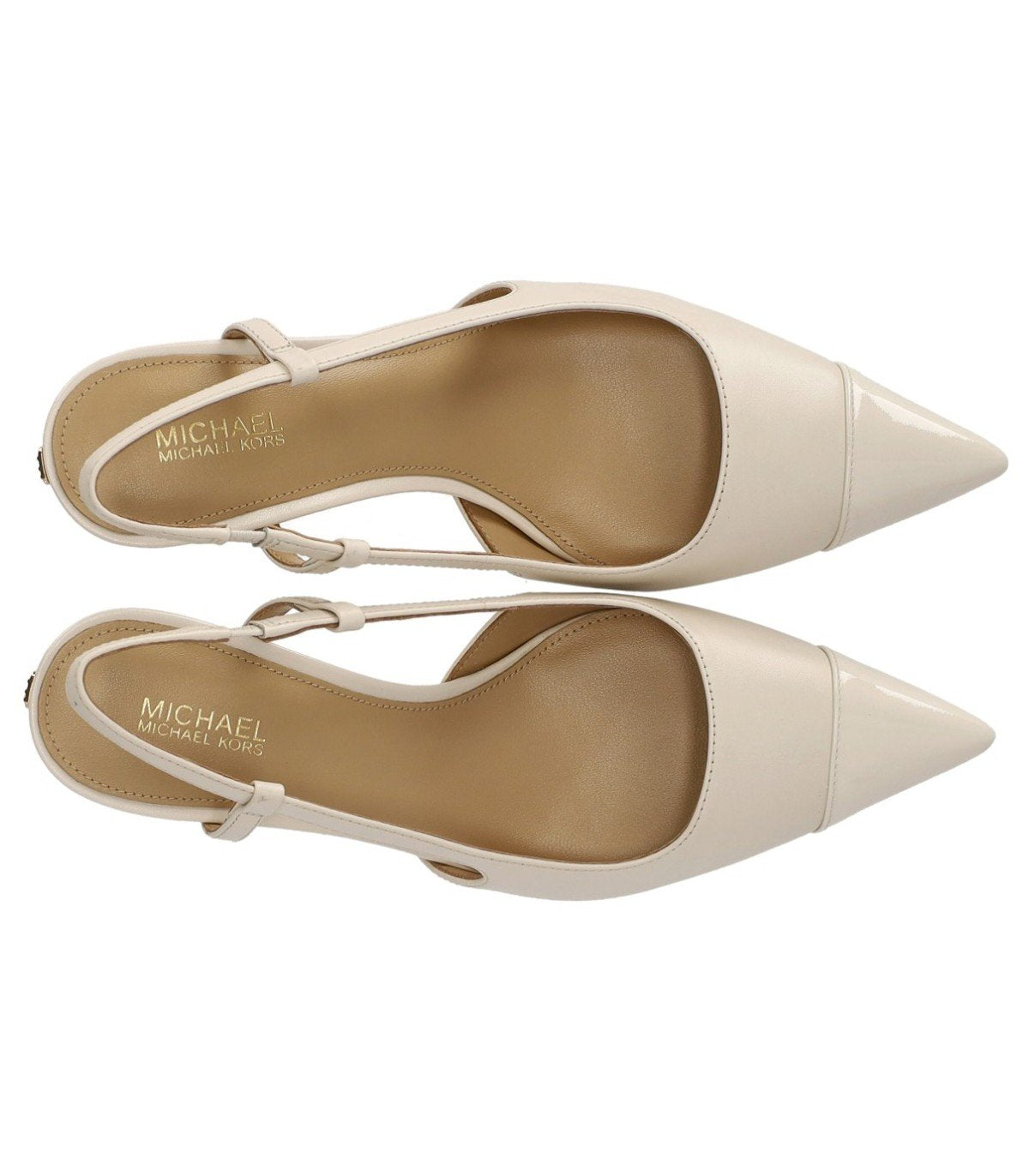 MICHAEL KORS ALORA LIGHT CREAM SLINGBACK PUMP