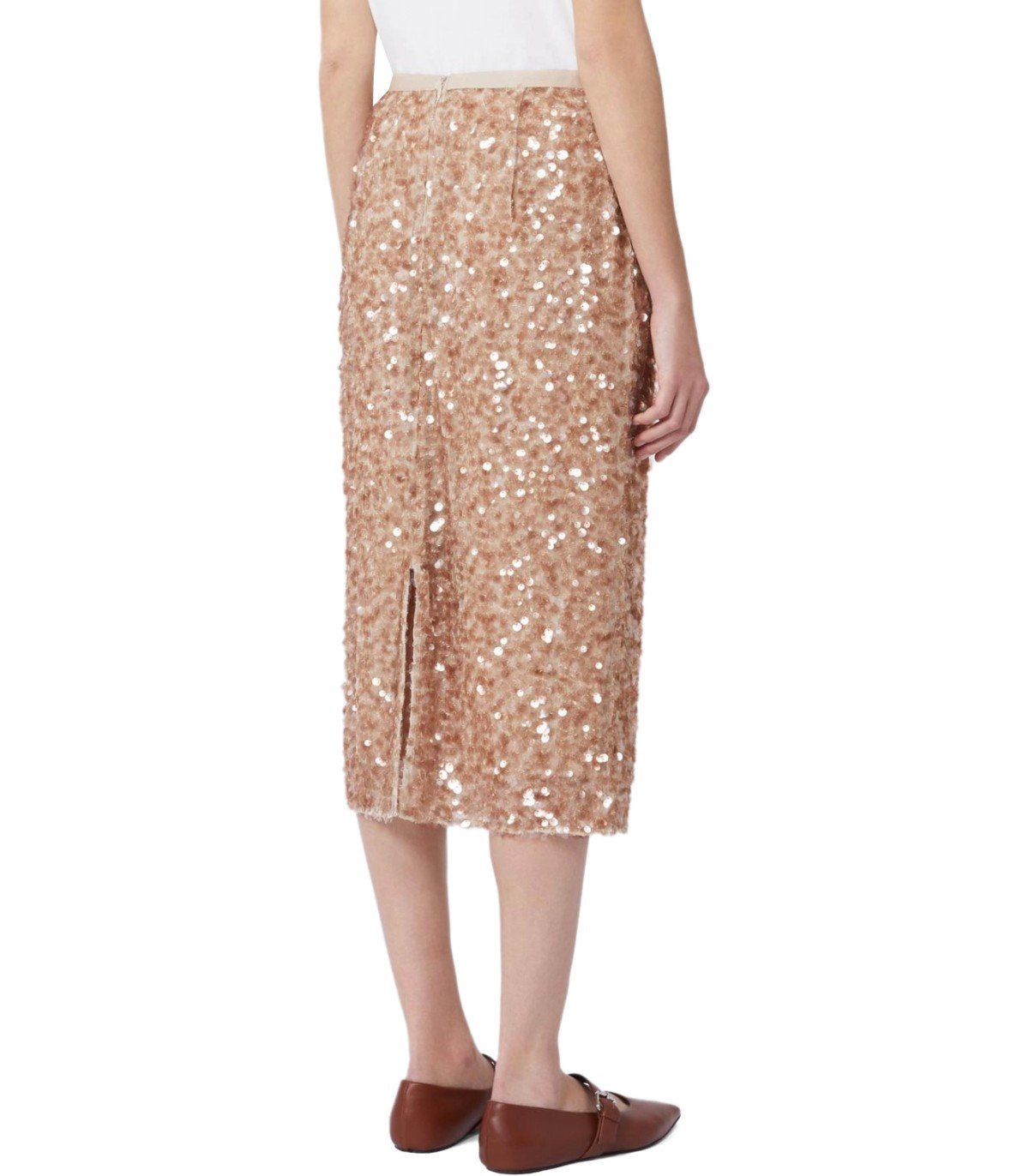 MAX MARA WEEKEND OCCHIO BEIGE MIDI ROCK