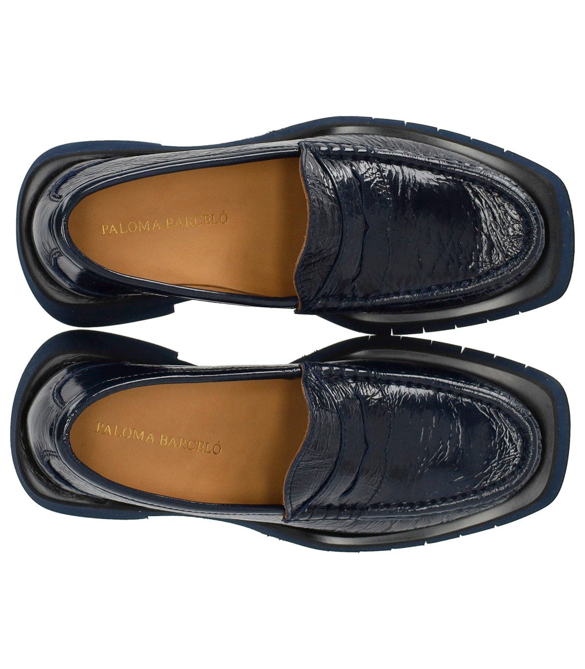 PALOMA BARCELÓ ODELE MARINEBLAUER LOAFER MIT ABSATZ