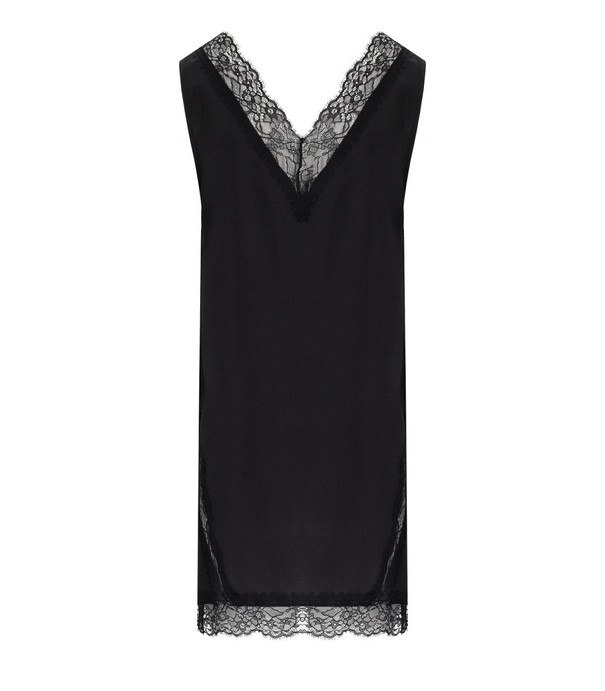 MARELLA SCHWARZ COSTONE TOP AUS SEIDE