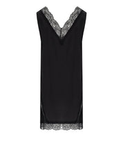 MARELLA SCHWARZ COSTONE TOP AUS SEIDE