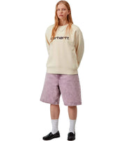 CARHARTT WIP W' BRANDON PURPLE BERMUDA SHORTS
