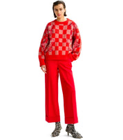 ESSENTIEL ANTWERP IMO ROTE CROPPED HOSE