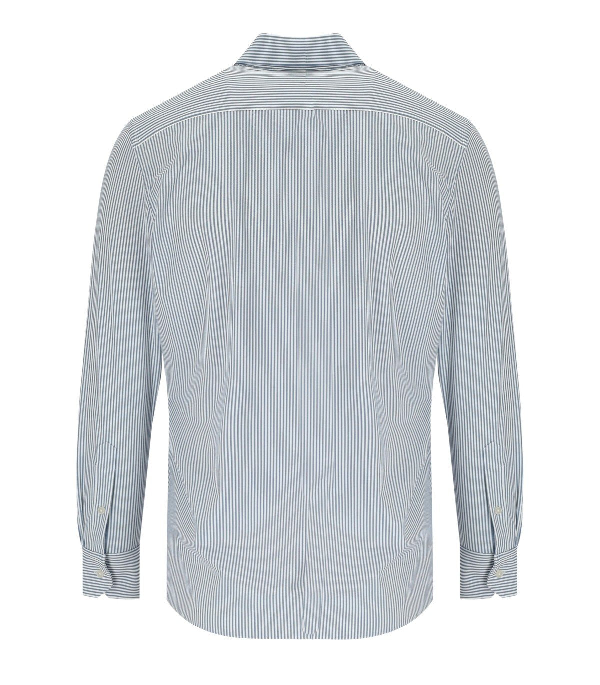 CAMICIA EFFETTO OXFORD BIANCA E BLU ARCHIVIUM