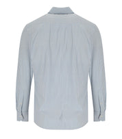CAMICIA EFFETTO OXFORD BIANCA E BLU ARCHIVIUM